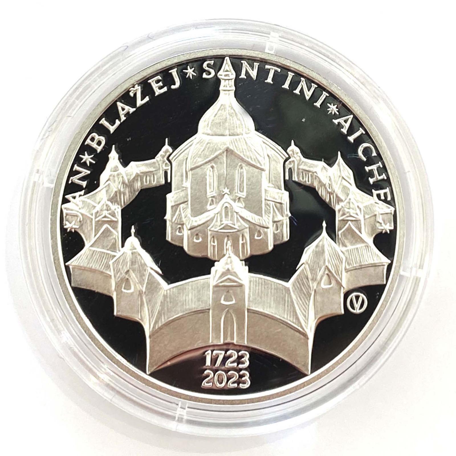 Strieborná minca 200 Kč 2023 Jan Blažej Santini-Aichel PP - Numizmatika