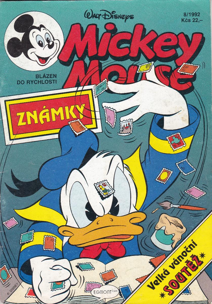 Mickey Mouse - Blázon do rýchlosti - 8/1992 - Knihy a časopisy