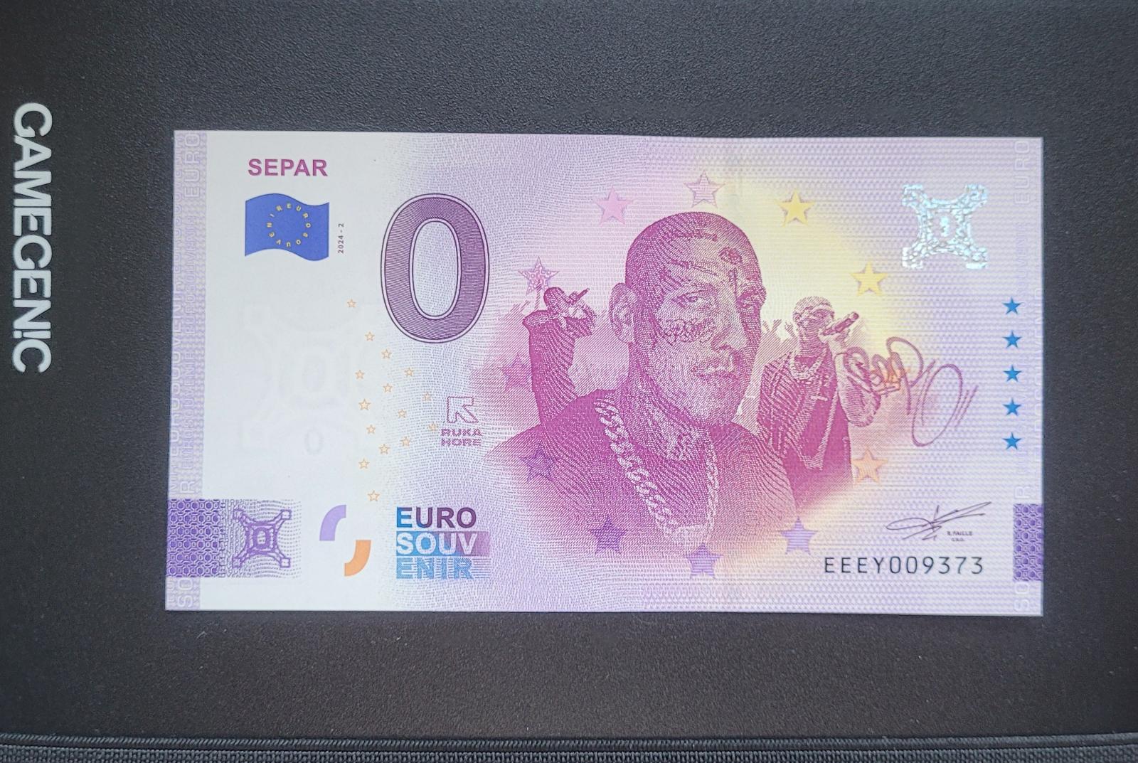 0 euro bankovka SEPAR - 2. vydanie 4/2024 - Zberateľstvo