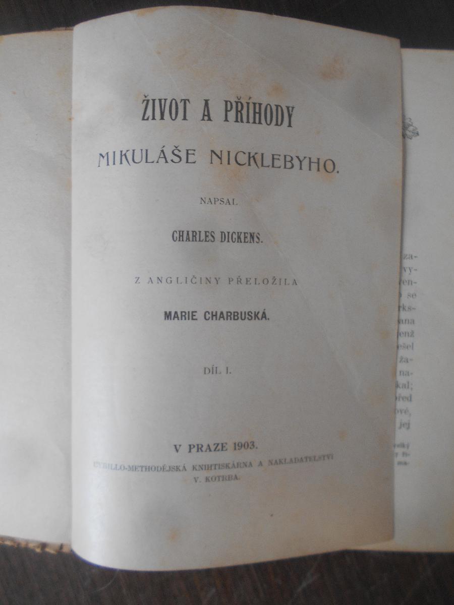 MIKULÁŠ NICKLEBY - CHARLES DICKENS - Knihy