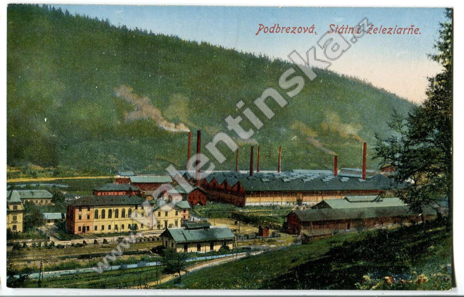 Podbrezová, Brezno, , Banská Bystrica, továreň - Pohľadnice miestopis