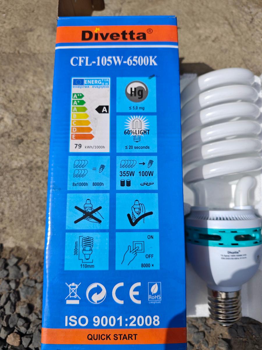 Úsporná žiarovka Divetta 100 W E45 - Zariadenia pre dom a záhradu