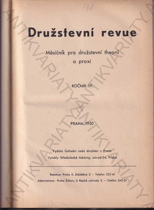 Družstevná revue 1950 - Odborné knihy