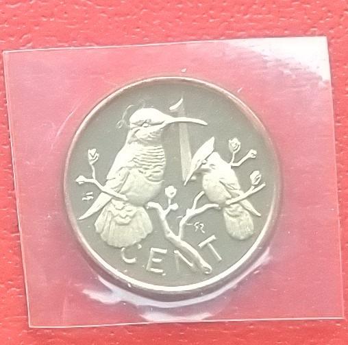 British Virgin Islands 1 cent 1974 KM 1 bronz UNC fólia org. - Zberateľstvo