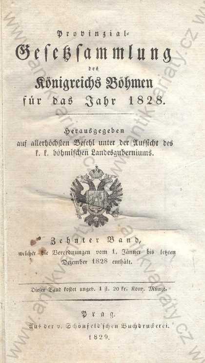 Provinzial Gesetzsammlung des Königreichs Böhmen.. - Knihy