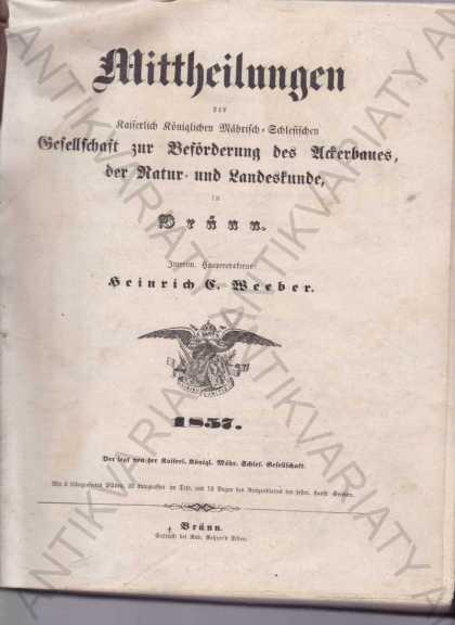 Mittheilungen Heinrich S. Weber 1857 - Knihy