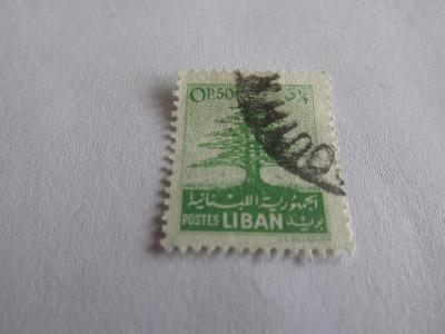 Známky Libanon 1952, Libanonský céder, Stromy