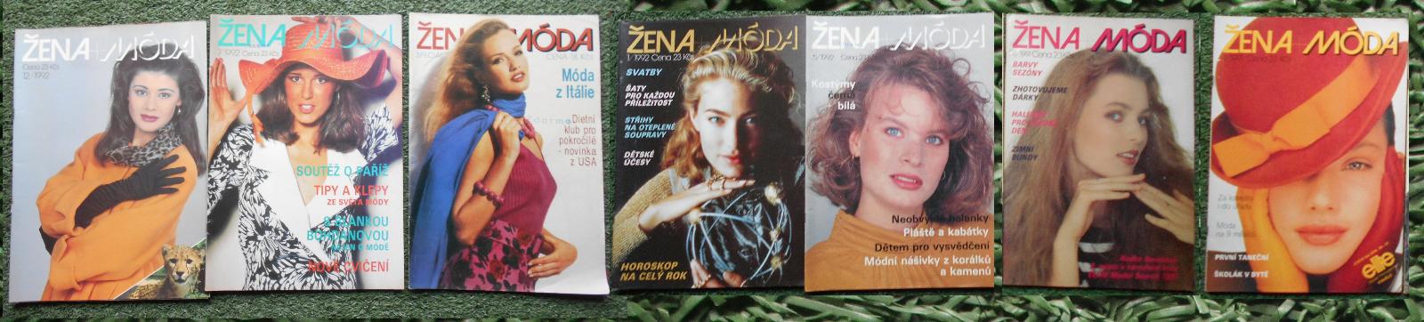 časopisy Žena a móda - 7 ks - 90. roky - Knihy a časopisy