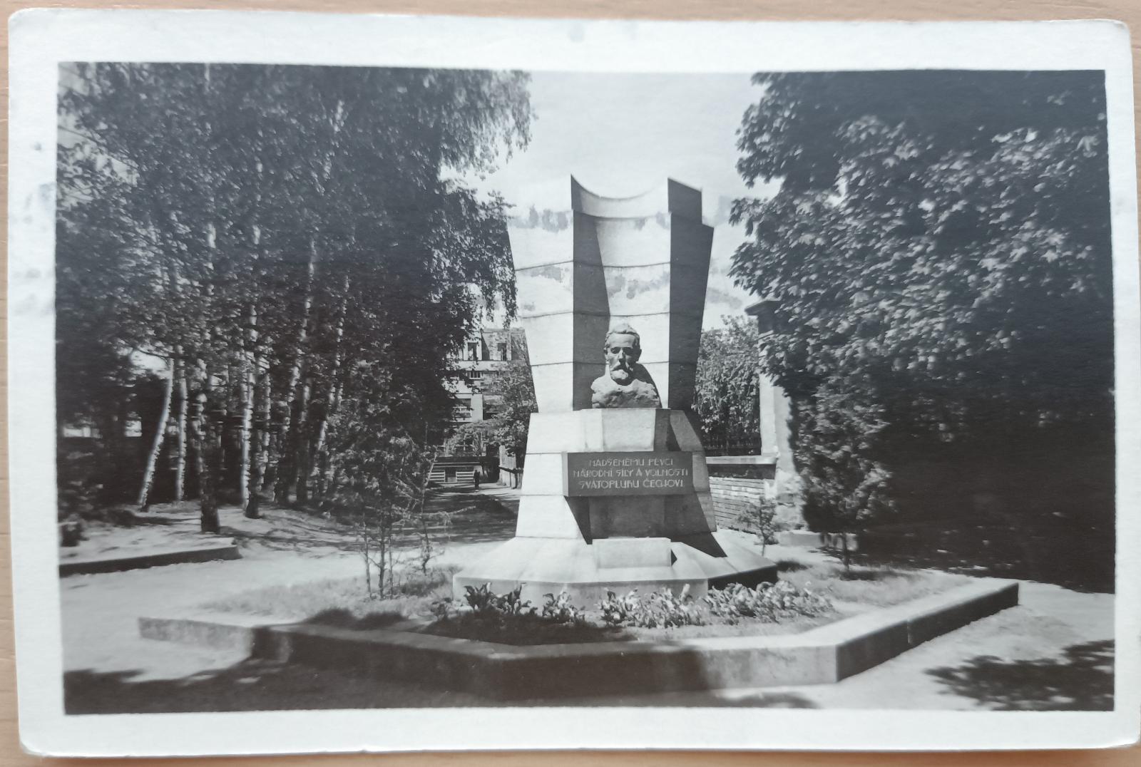 Mladá Boleslav - pomník Svätopluka Čecha 1959 - Pohľadnice miestopis