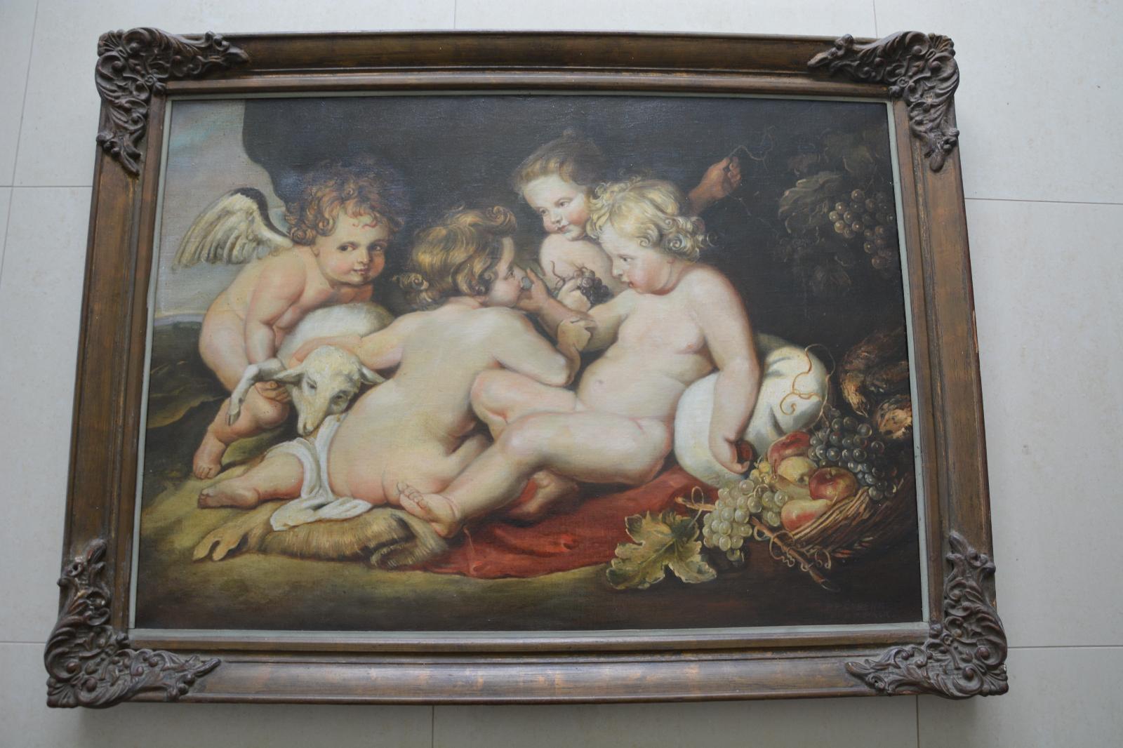Veľký obraz Rubens, kópia Fiala - Umenie