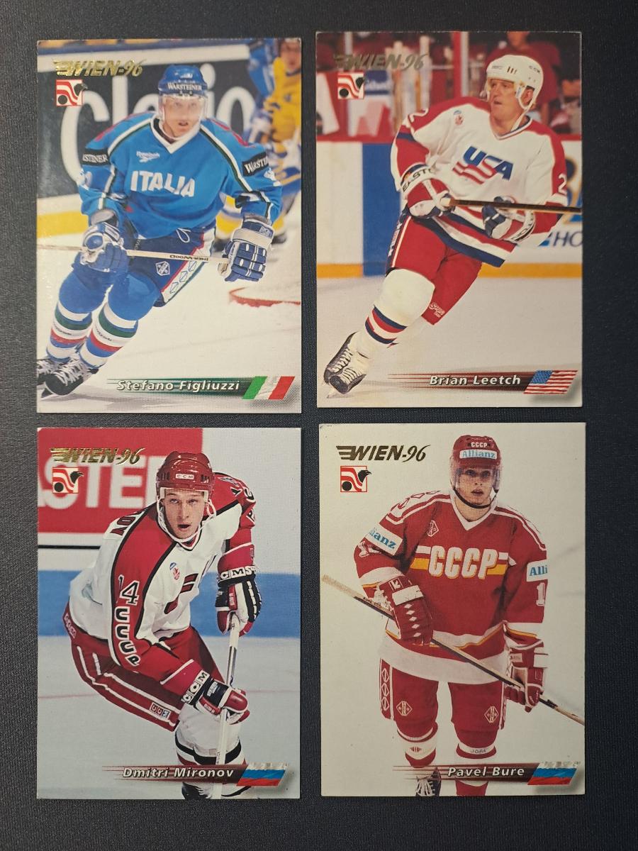 LOT kariet Semic Collections Wien-96 (11ks) - Hokejové karty