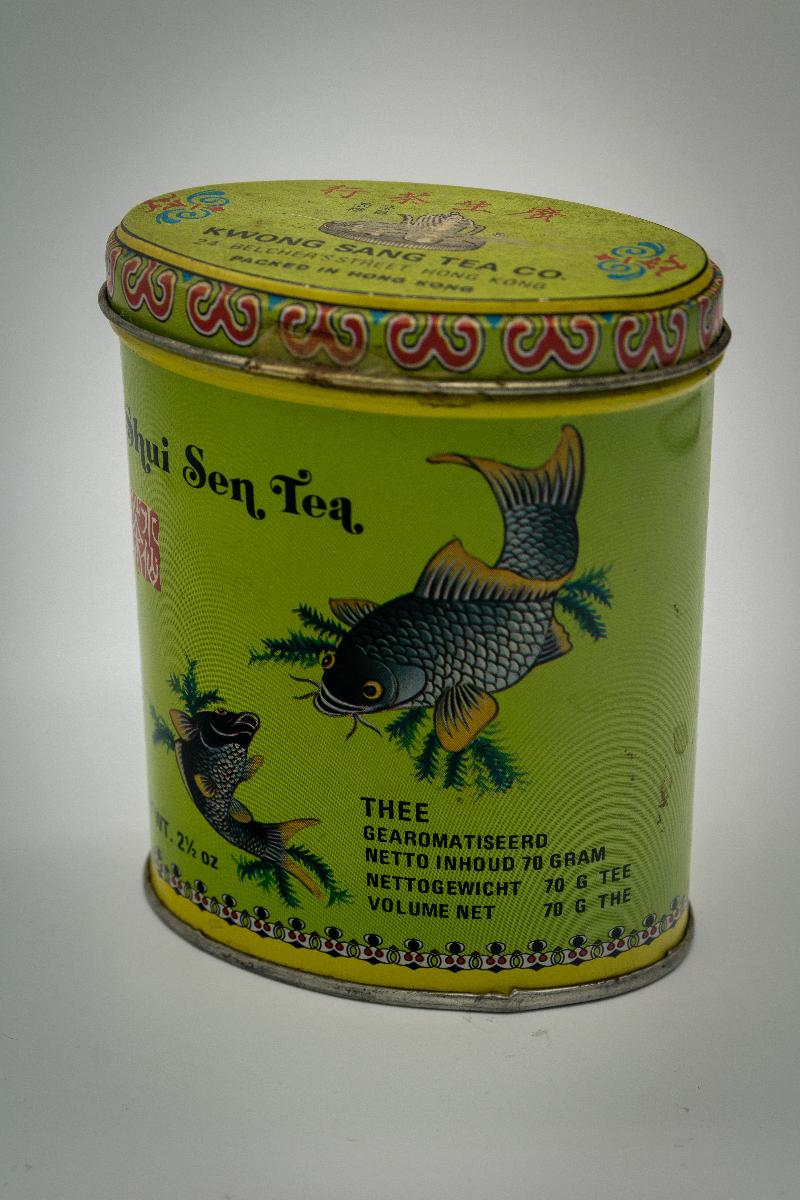 Staršia plechová dóza, krabička na čaj * Shui Sen Tea - Zberateľstvo