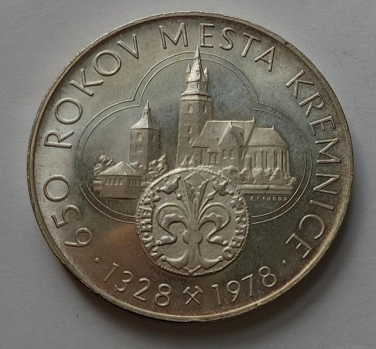 Medaila 650 rokov mesta Kremnica 1978. - (č.223) - Numizmatika