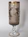 Stará váza, vysoký smalt, Bohemia Glass Czechoslovakia, hnedá, 25cm - Starožitnosti