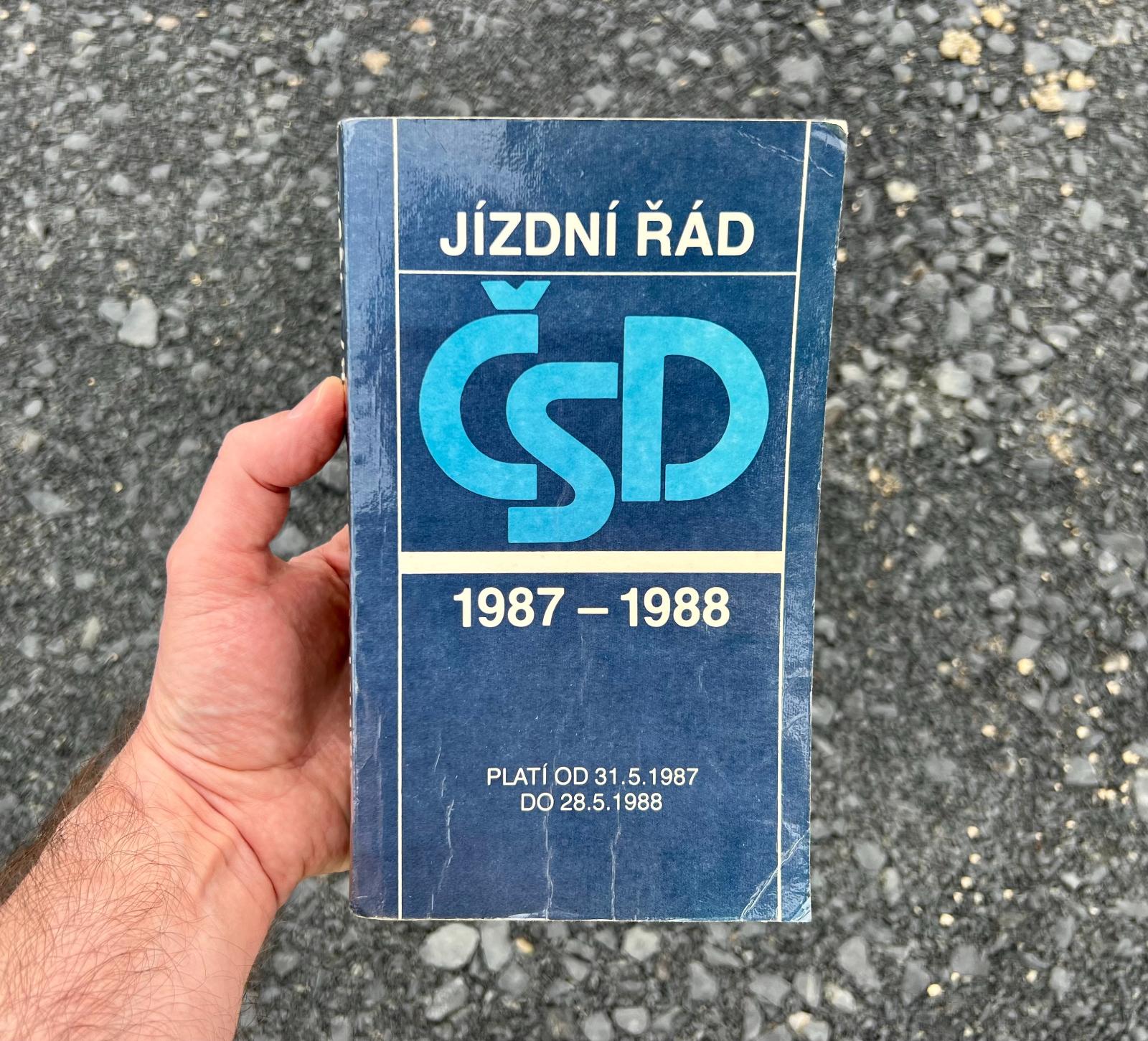 JAZDNÝ PORIADOK ČSD 1987-1988 - Zberateľstvo dopravy
