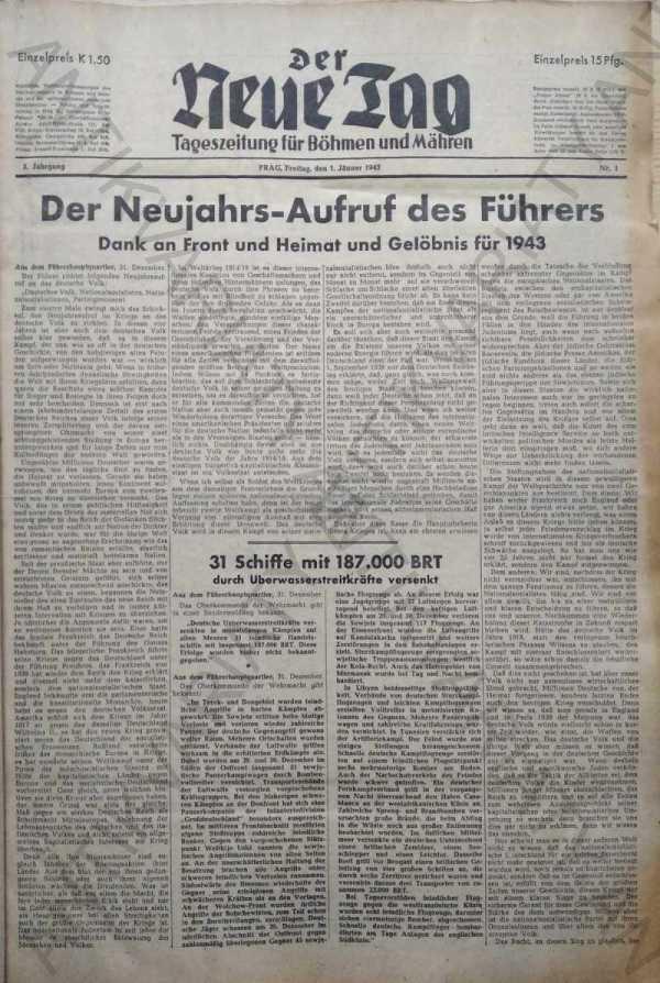 Der Neue Tag - 1943, Jänner (január), Nr. 1-31 - Odborné knihy