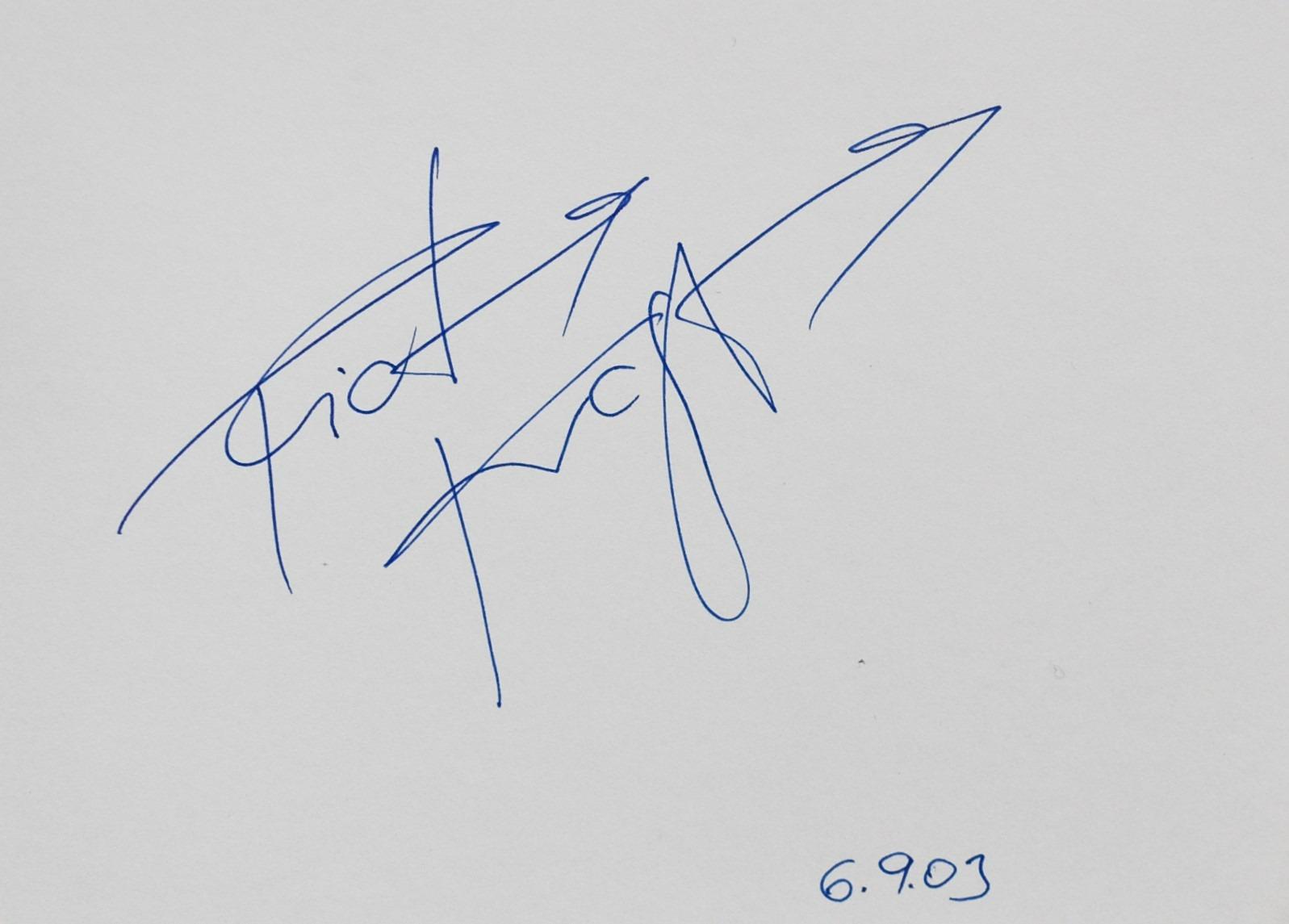 Richard Krajčo, spevák, skladateľ, herec (osobne) - Ostatné zberateľské predmety