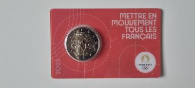 2 EURO FRANCÚZSKO 2022 - OH Paríž - Genius - ROZNE KARTY