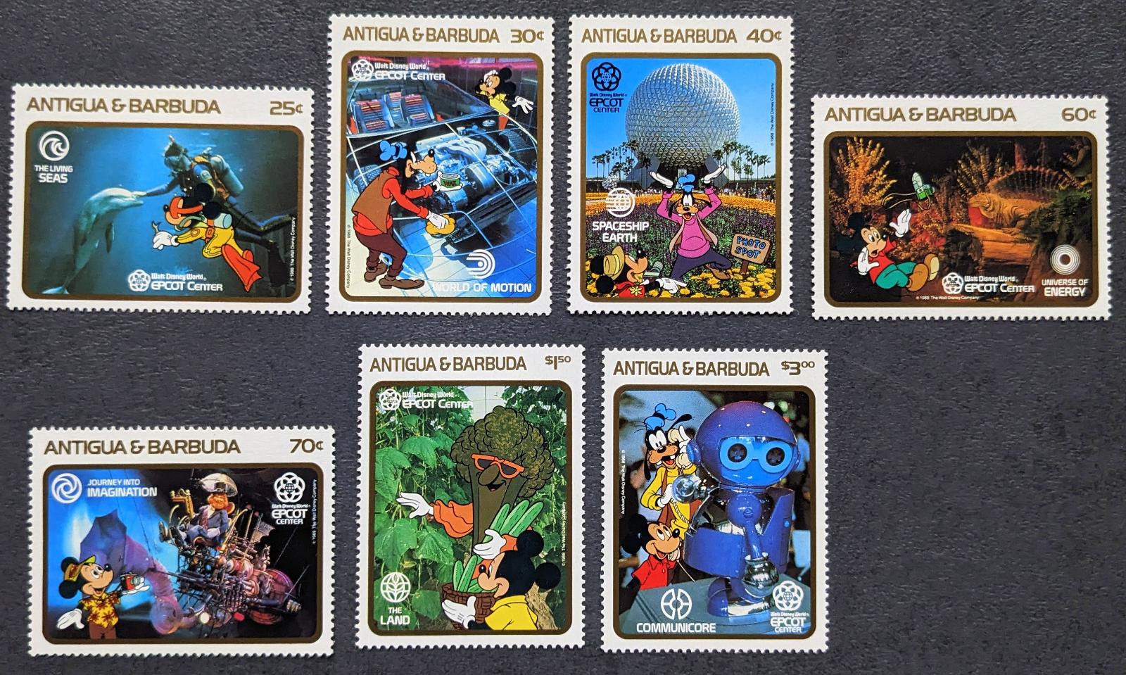 Antigua & Barbuda Disney detské, séria 7ks známok - Známky