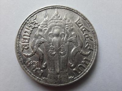 Thajsko 1 Baht 1916 Siamské kráľovstvo Rama VI mince striebro vzácne