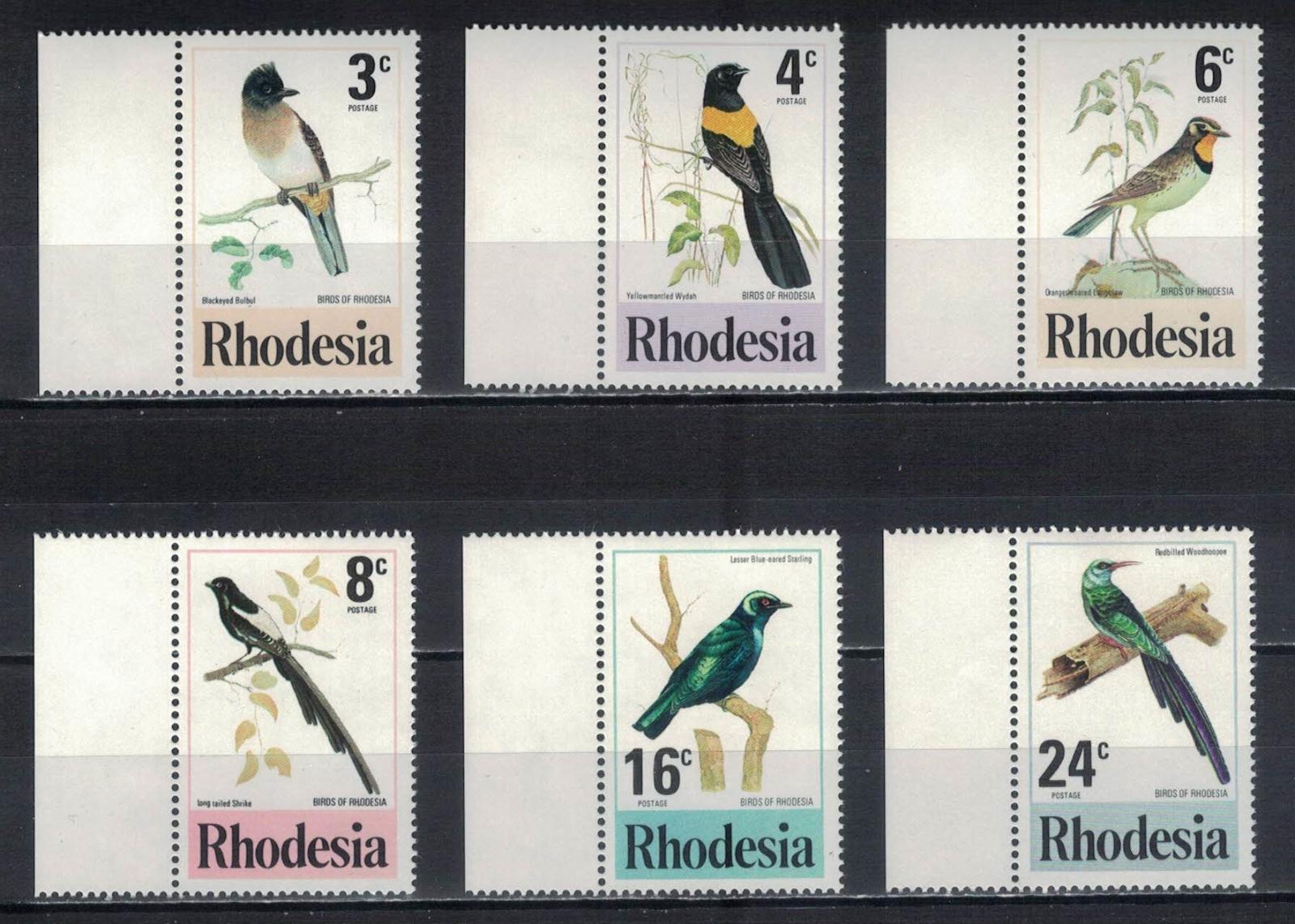 Rodézia 1977 "Native Birds - 1977" - Tematické známky