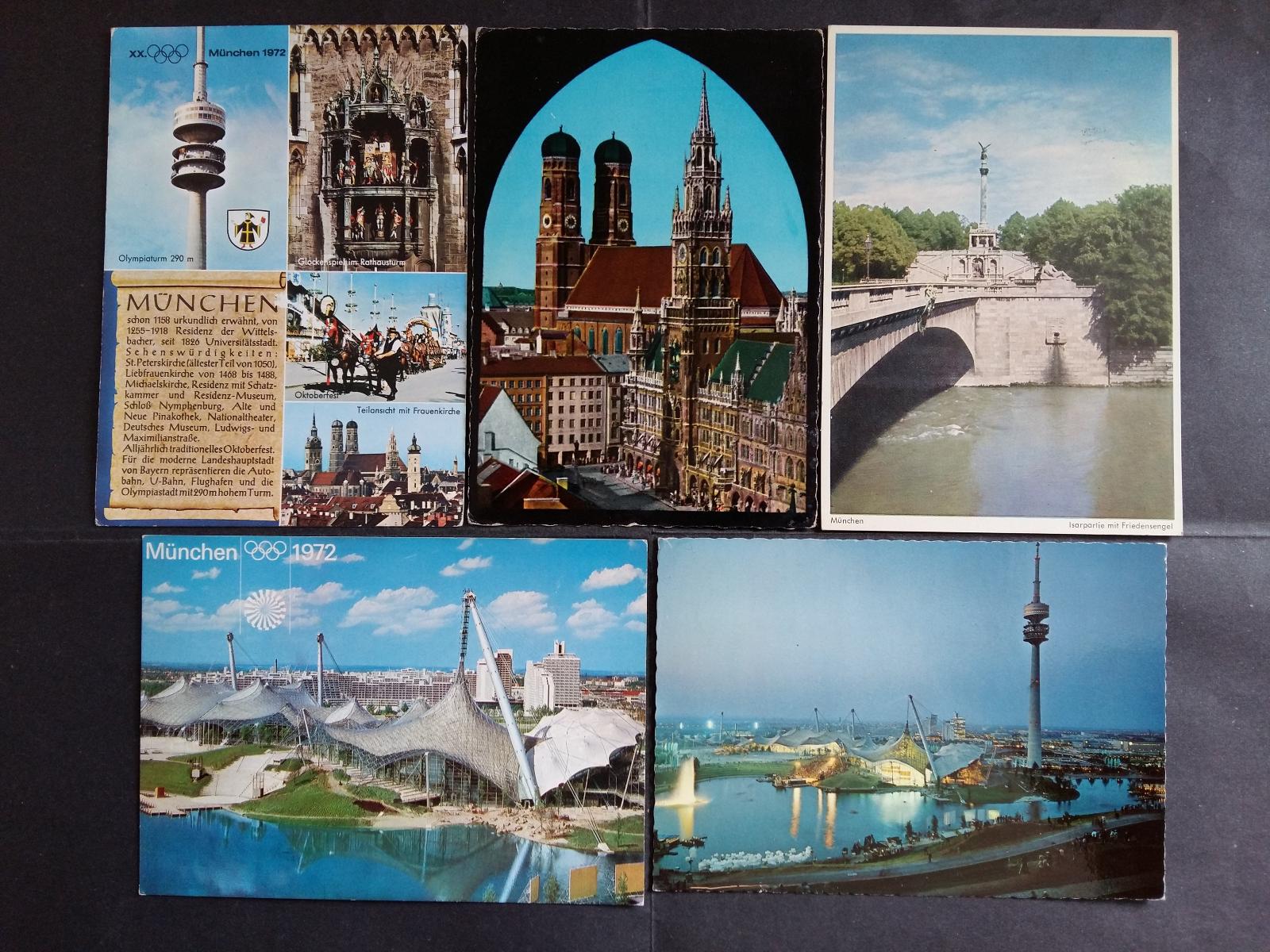 NEMECKO - MÜNCHEN - 5x Pohľadnica - Pohľadnice