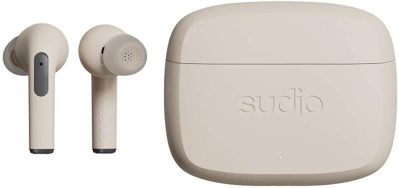 Sudio N2 PRO, bezdrôtové TWS slúchadlá s ANC, béžové - TV, audio, video