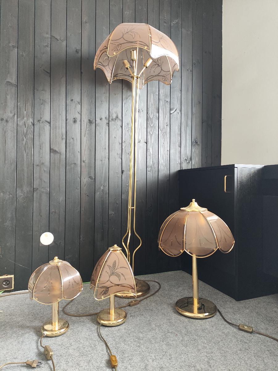 4 lampy + luster - jednotný dizajn - Zariadenia pre dom a záhradu