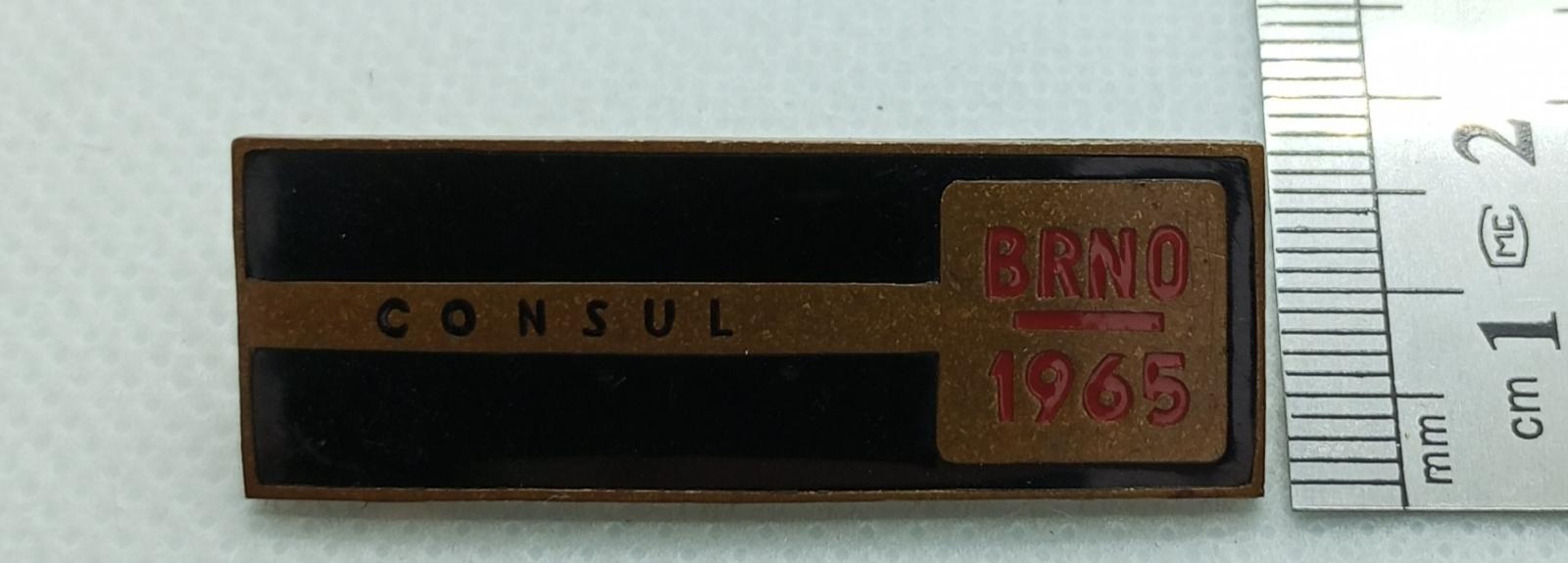ODZNAK - BRNO 1965 CONSUL - Odznaky, nášivky a medaily