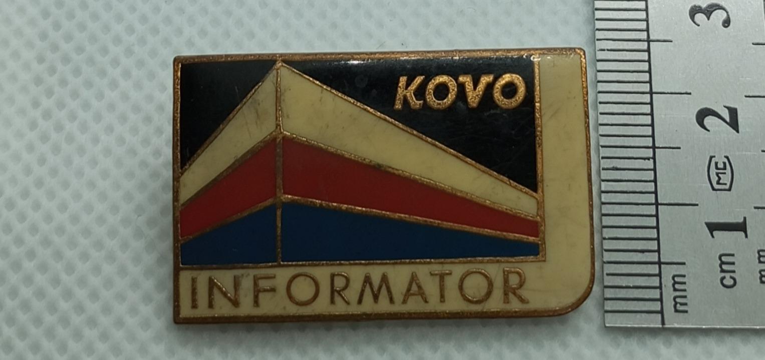 ODZNAK - KOVO INFORMATOR - Odznaky, nášivky a medaily