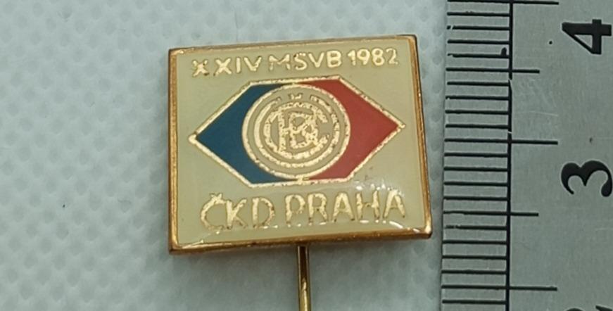 ODZNAK - ČKD PRAHA XXIV. MSVB 1982 - Odznaky, nášivky a medaily