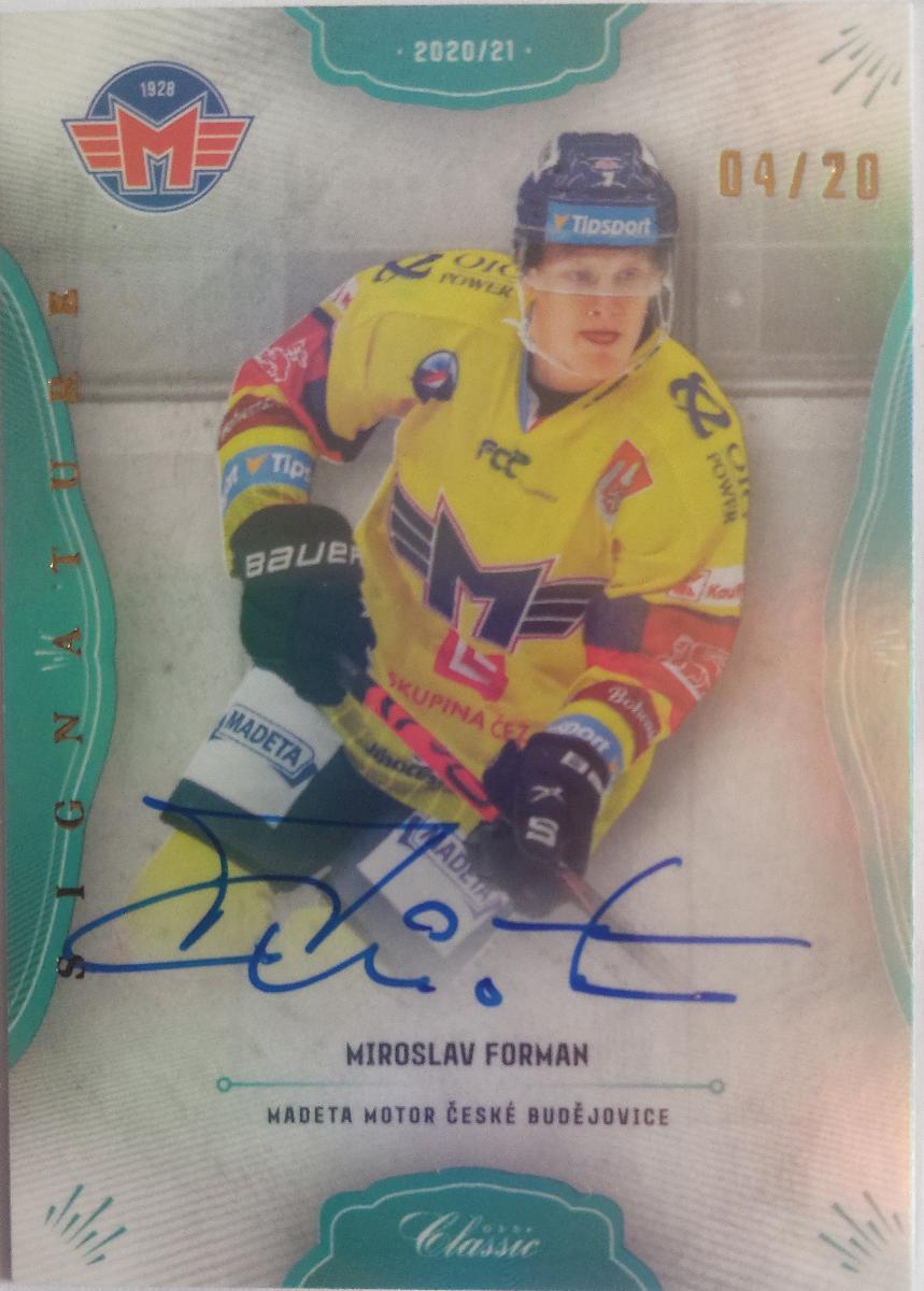 Miroslav Forman, ČB, OFS Final Series X/20 - Hokejové karty