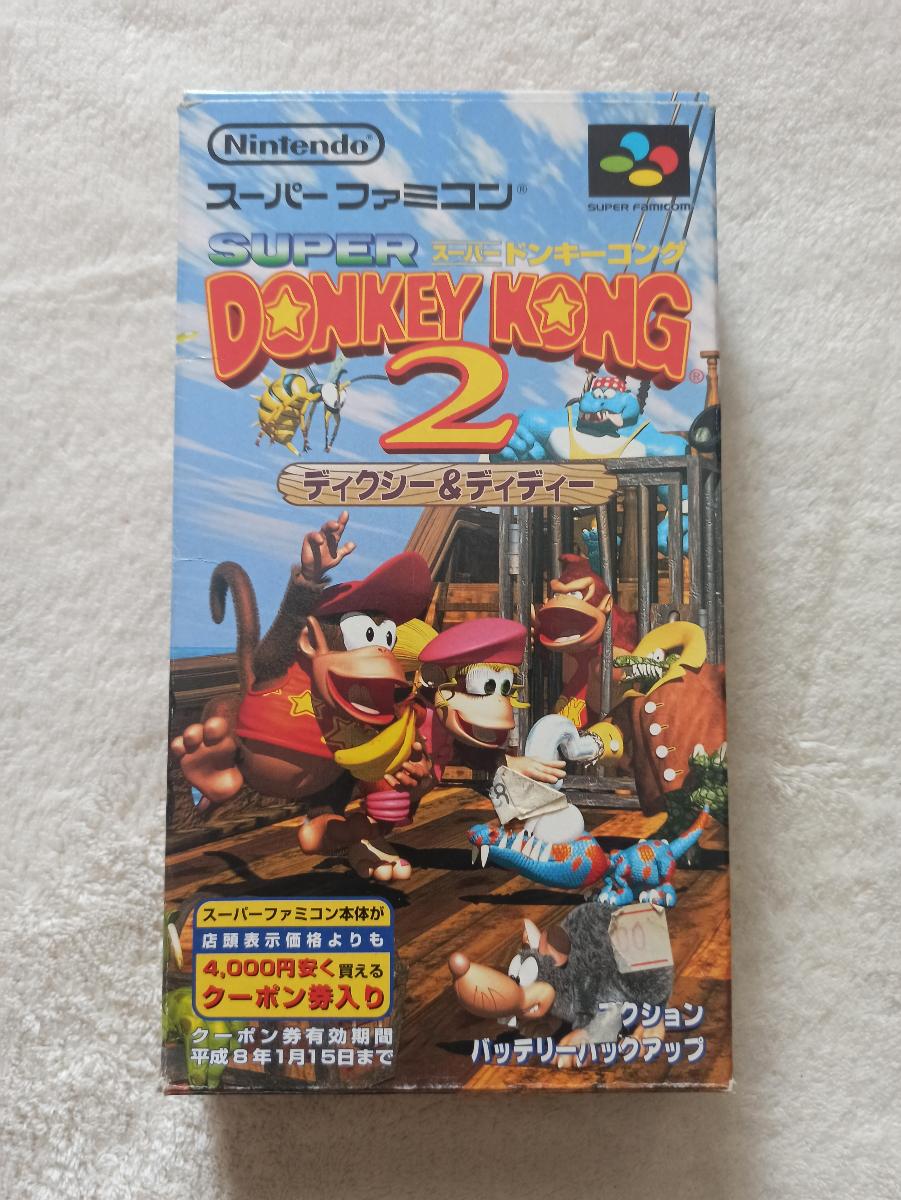 SFC Super Famicom Super Donkey Kong 2 Boxed - Počítače a hry