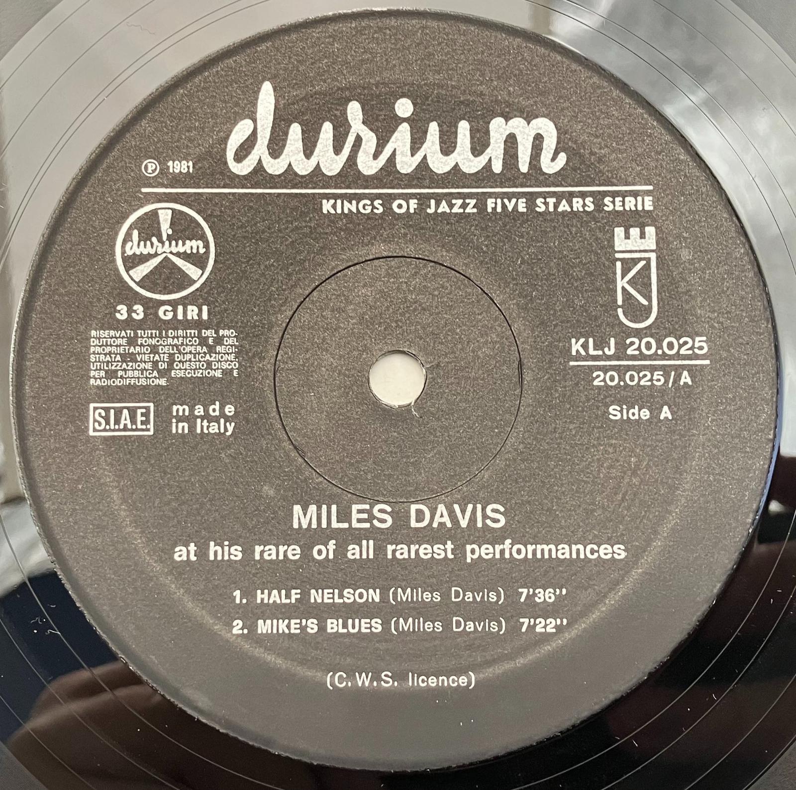 Miles Davis – At His Rare vol.1 1981 Italy press Vinyl LP - Hudba