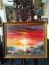 Obraz západ slnka, olej na kartóne, signované č. 1000372 - Umenie