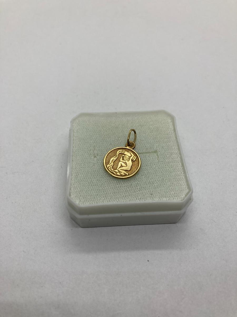Zlatý prívesok vodnár Au585/14 kar. , 0,33 g - Šperky
