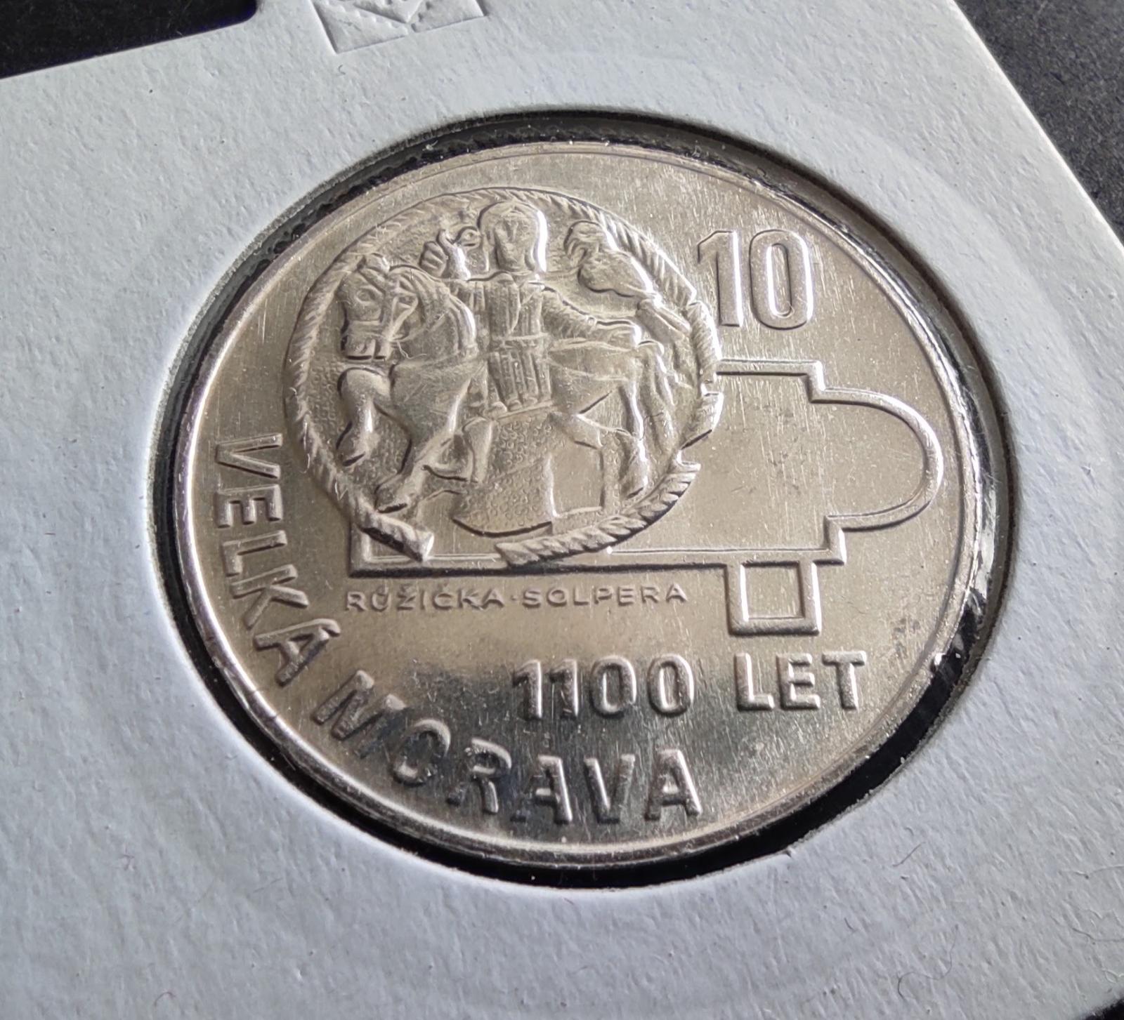 10 Korún 1966 Pamätné mince -1100 rokov Veľká Morava - Numizmatika