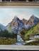Obrázok - potok v horách, olej na kartóne, signované, č. 1000376 - Umenie