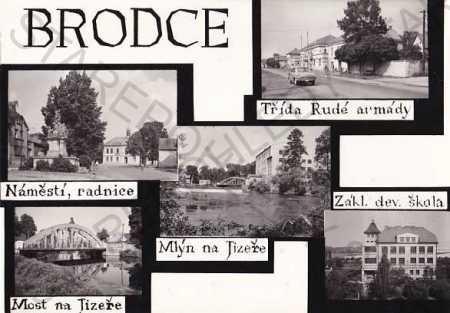 Brodce (Mladá Boleslav), viac záberov, Trieda Červené a - Pohľadnice miestopis