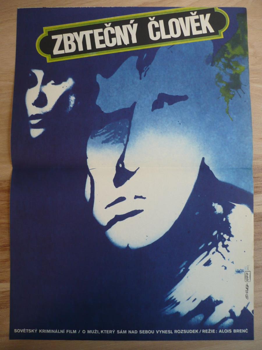 Zbytočný človek (filmový plagát, film ZSSR 1977, rež - Knihy