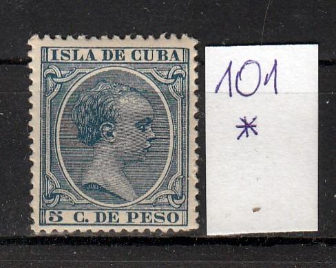 CUBA ( ŠPANIEL. KOLÓNIA ) * č. 101 - Známky