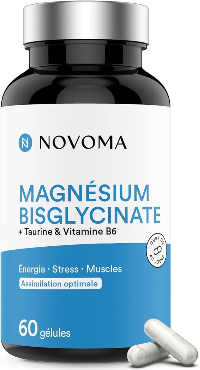 Výživový doplnok Novoma Magnesium Bisglycinate, 60 kapsúl - Lekáreň a zdravie