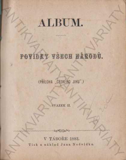 Album- Poviedky všetkých národov Ján Nedvídek 1882 - Knihy