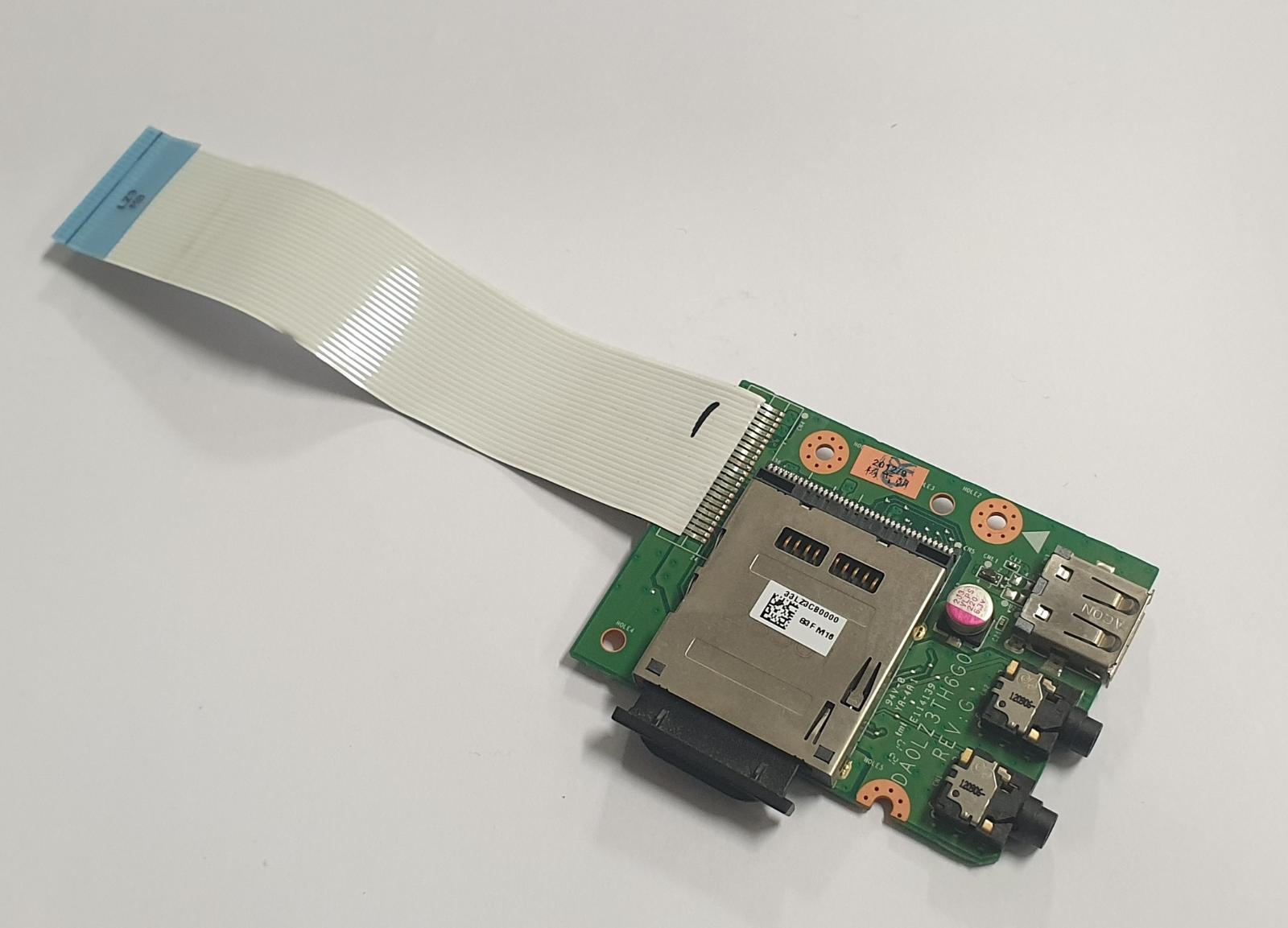 USB + Audio + Čítačka kariet DA0LZ3TH6G0 z Lenovo IdeaPad Z580 - Notebooky, príslušenstvo