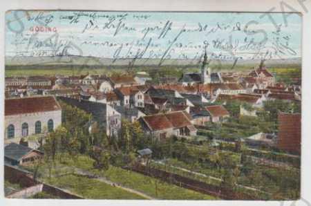 Hodonin (Göding), celkový pohľad, kolorovaná - Pohľadnice miestopis