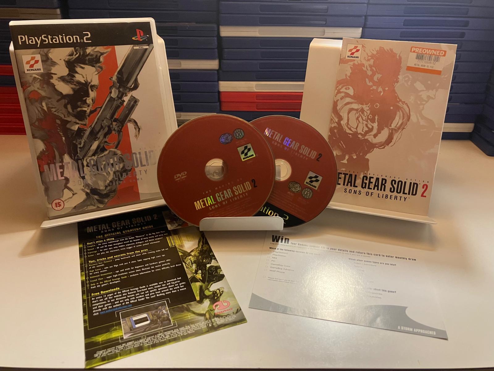 PS2 Metal Gear Solid 2 Sons of Liberty - dvojité CD - Hry