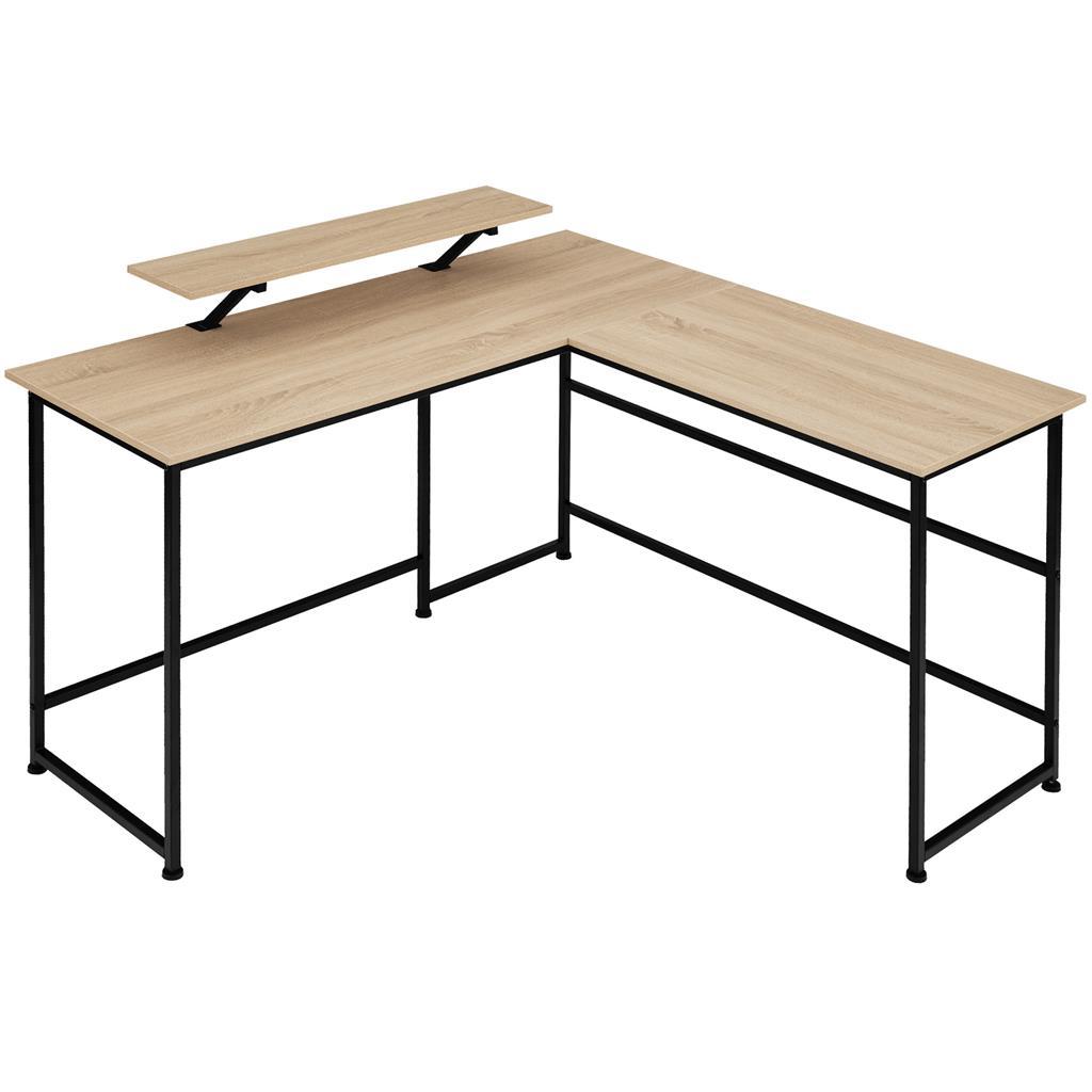 tectake 404230 písací stôl melrose 140x130x76, 5cm - industrial svetlé d - Nábytok