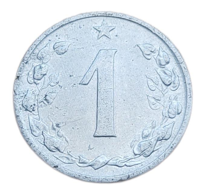 ✅Československo 1 halier 1955 - Československá republika (1946 - 1960) - Numizmatika