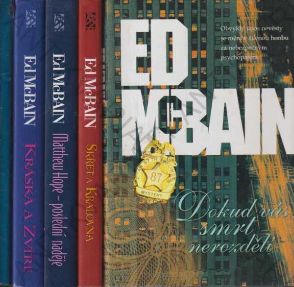 5 x Ed McBain Kým nás smrť nerozdelí;... - Knihy a časopisy