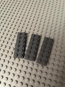 LEGO dieliky rôzne lb184 - tmavosivé 2x6 (3 ks)